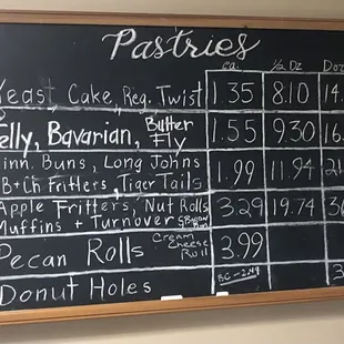 I'm adding a photo of their menu board because a current one was needed.