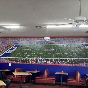 a view of a football stadium