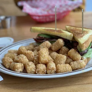 BLT-A with tater tots