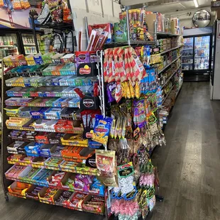 a variety of sweets and candy