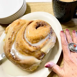 Cinnamon Roll the size of my face