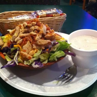 Grilled chicken salad with house-made creamy Italian dressing.