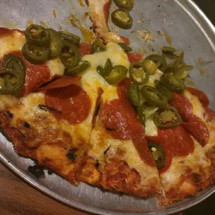 Pizza so good! I couldn't resist and had to have some before taking the picture :)