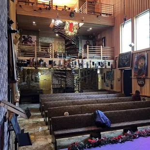3 floors of seating
