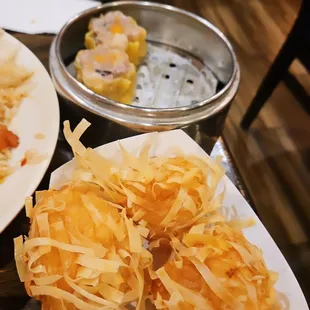 Shrimp balls and classic shumai
