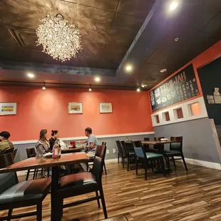 people sitting at tables