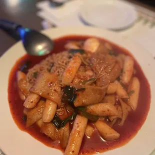 Tteokbokki - Korean rice cakes (added ramen) 5/5