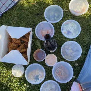 Unpacked combo with small banchan