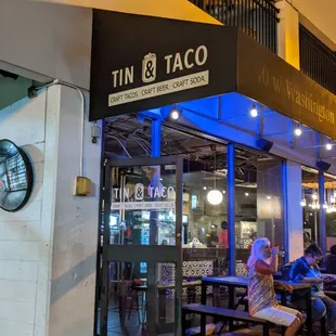 Front of restaurant