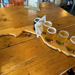 Flight of beer