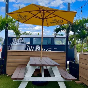 Outdoor seating area