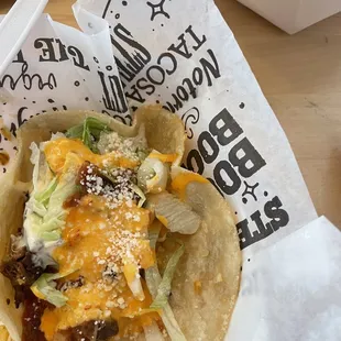 Bacon cheeseburger Taco