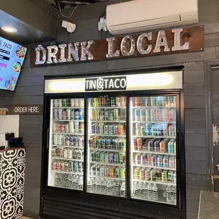 Craft beer selections