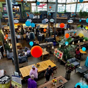 View of the ground floor from second floor