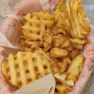 Waffle fries