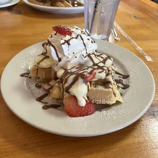 Strawberry Banana Waffle