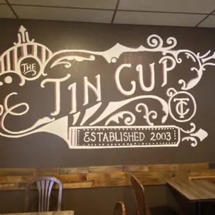 Dining room sign