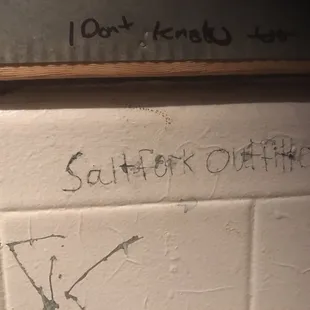 graffiti on the wall