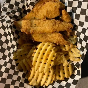 Six piece fish and chips