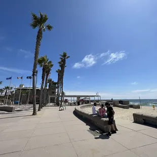  two people sitting on a bench