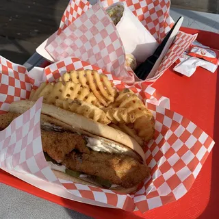 Fried Chicken Sandwich with Slaw