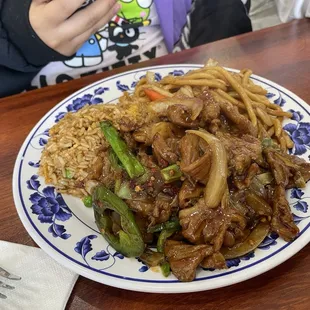 Mongolian beef lunch special
