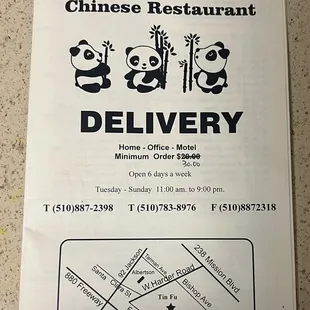 MENU as of May 2022