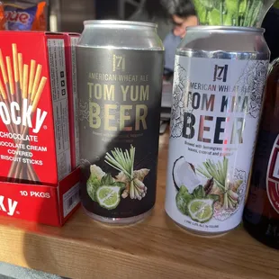 New take on Thai beer. Tom Yum and Tom Kha.