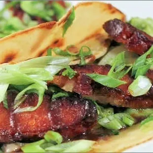 Pork belly tacos.
