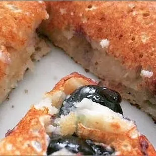 Banana blueberry pancakes.