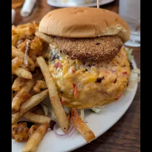 FGT Burger with fries