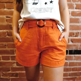 Shorts and graphic tee