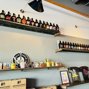 Their previous growlers and decor