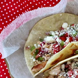 Strawberry jalapeño Chicken Tac