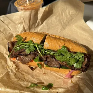 Ribeye Banh Mi Sandwich