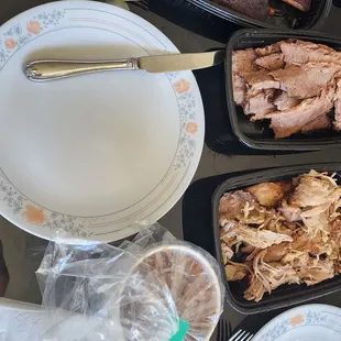 a variety of food items