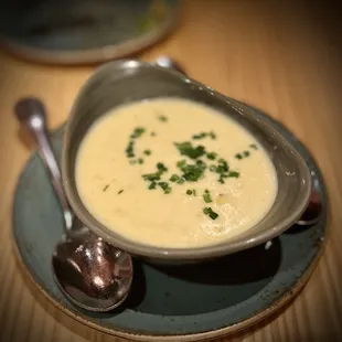 Cream of corn soup. Tasty