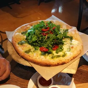 Arugula Salad Foldover Pizza