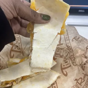 Chicken and Jack quesadilla