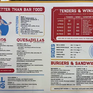 Food menu