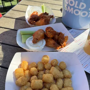 Wings and Tater Tots
