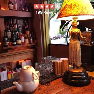 Every pub needs a hula girl lamp