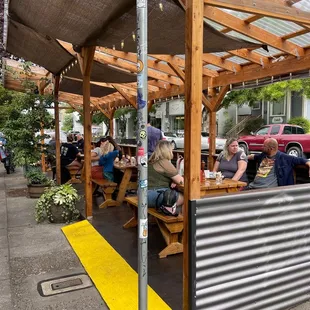 Front patio seating area