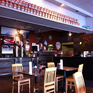 View across the joint