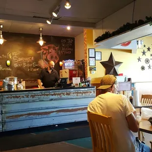 Counter at tin star