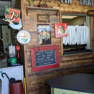 the interior of the restaurant