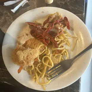 a plate of food on a table