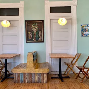 the interior of a restaurant