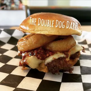 The spiciest burger in New Braunfels!