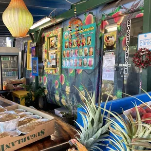 Outside area sells fruit too